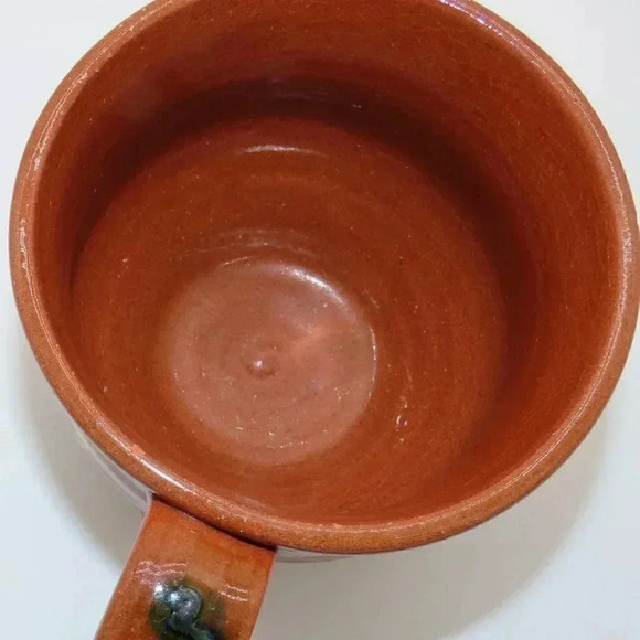 Vintage Hand painted Hand glassed Redware Westmoore Art Pottery Mug 1993 - Picture 4 of 6